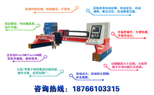 數控火焰切割機產品特點